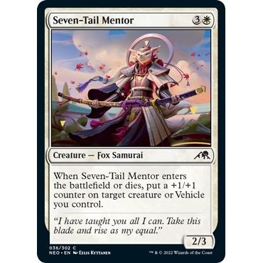 Image for Seven-Tail Mentor (36) (NEO) - Magic: The Gathering