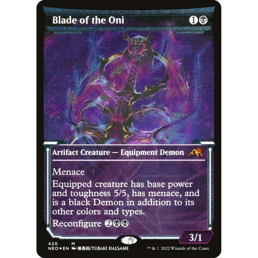 Image for Blade of the Oni (Showcase) (Foil Etched) (420) (NEO) - Magic: The Gathering