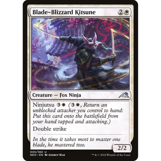 Image for Blade-Blizzard Kitsune (5) (NEO) - Magic: The Gathering