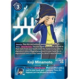 Image for Koji Minamoto (Box Topper) (BT7-087 R) (BT07) - Digimon Card Game