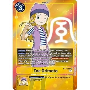 Image for Zoe Orimoto (Box Topper) (BT7-088 R) (BT07) - Digimon Card Game
