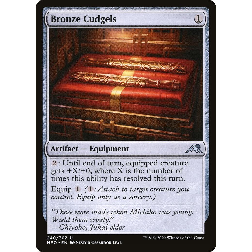 Image for Bronze Cudgels (240) (NEO) - Magic: The Gathering