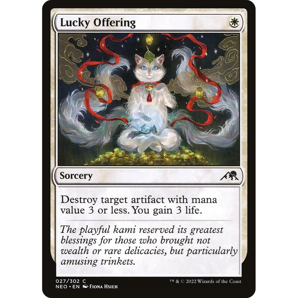 Image for Lucky Offering (27) (NEO) - Magic: The Gathering