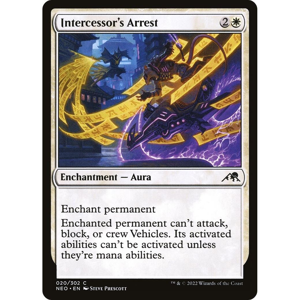 Image for Intercessor's Arrest (20) (NEO) - Magic: The Gathering