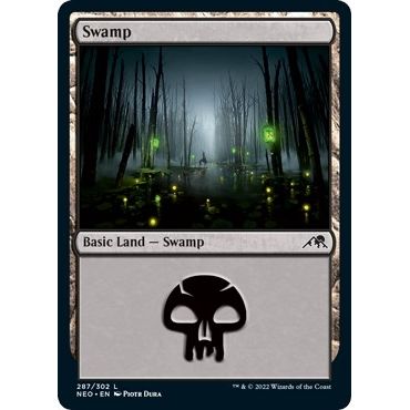 Image for Swamp (287) (287) (NEO) - Magic: The Gathering