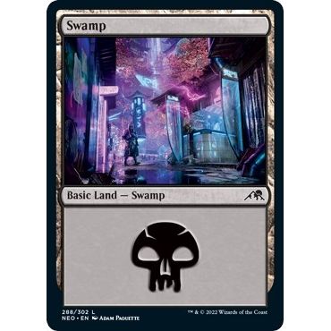 Image for Swamp (288) (288) (NEO) - Magic: The Gathering