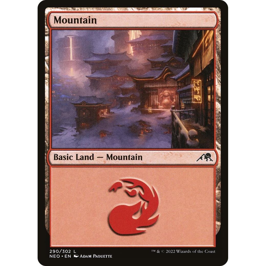 Image for Mountain (290) (290) (NEO) - Magic: The Gathering