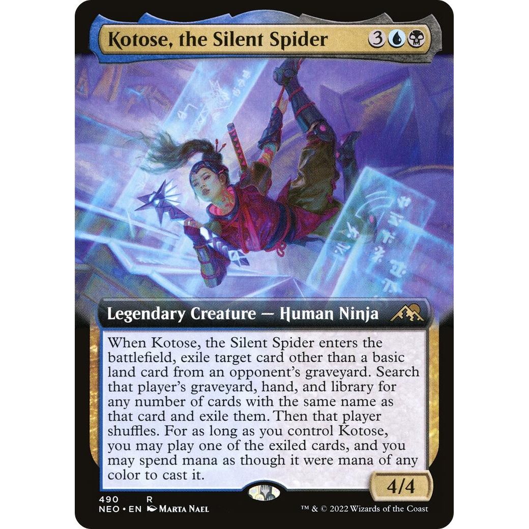 Image for Kotose, the Silent Spider (Extended Art) (490) (NEO) - Magic: The Gathering