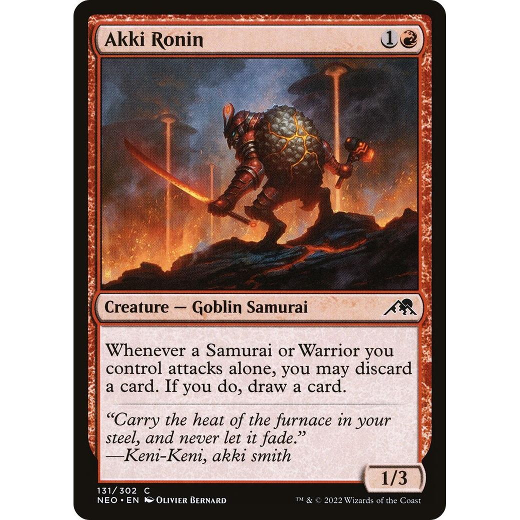 Image for Akki Ronin (131) (NEO) - Magic: The Gathering