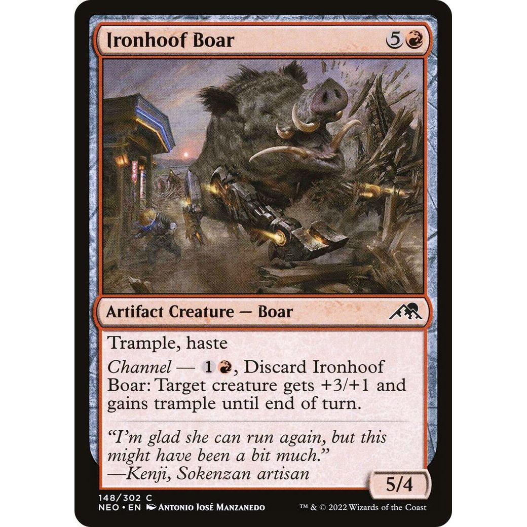 Image for Ironhoof Boar (148) (NEO) - Magic: The Gathering