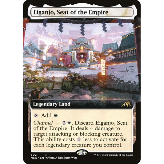 Image for Eiganjo, Seat of the Empire (Extended Art) (502) (NEO) - Magic: The Gathering