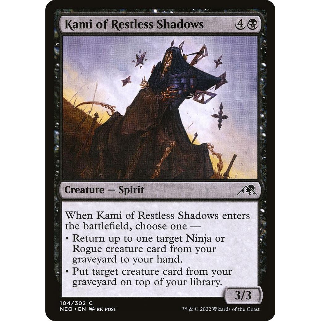 Image for Kami of Restless Shadows (104) (NEO) - Magic: The Gathering