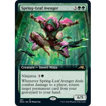 Image for Spring-Leaf Avenger (Extended Art) (481) (NEO) - Magic: The Gathering