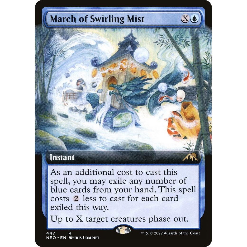 Image for March of Swirling Mist (Extended Art) (447) (NEO) - Magic: The Gathering