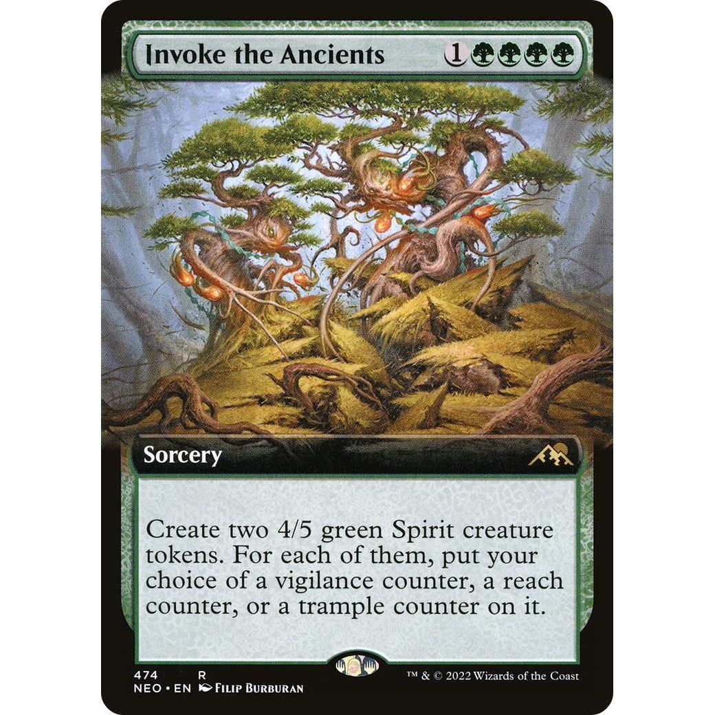 Image for Invoke the Ancients (Extended Art) (474) (NEO) - Magic: The Gathering