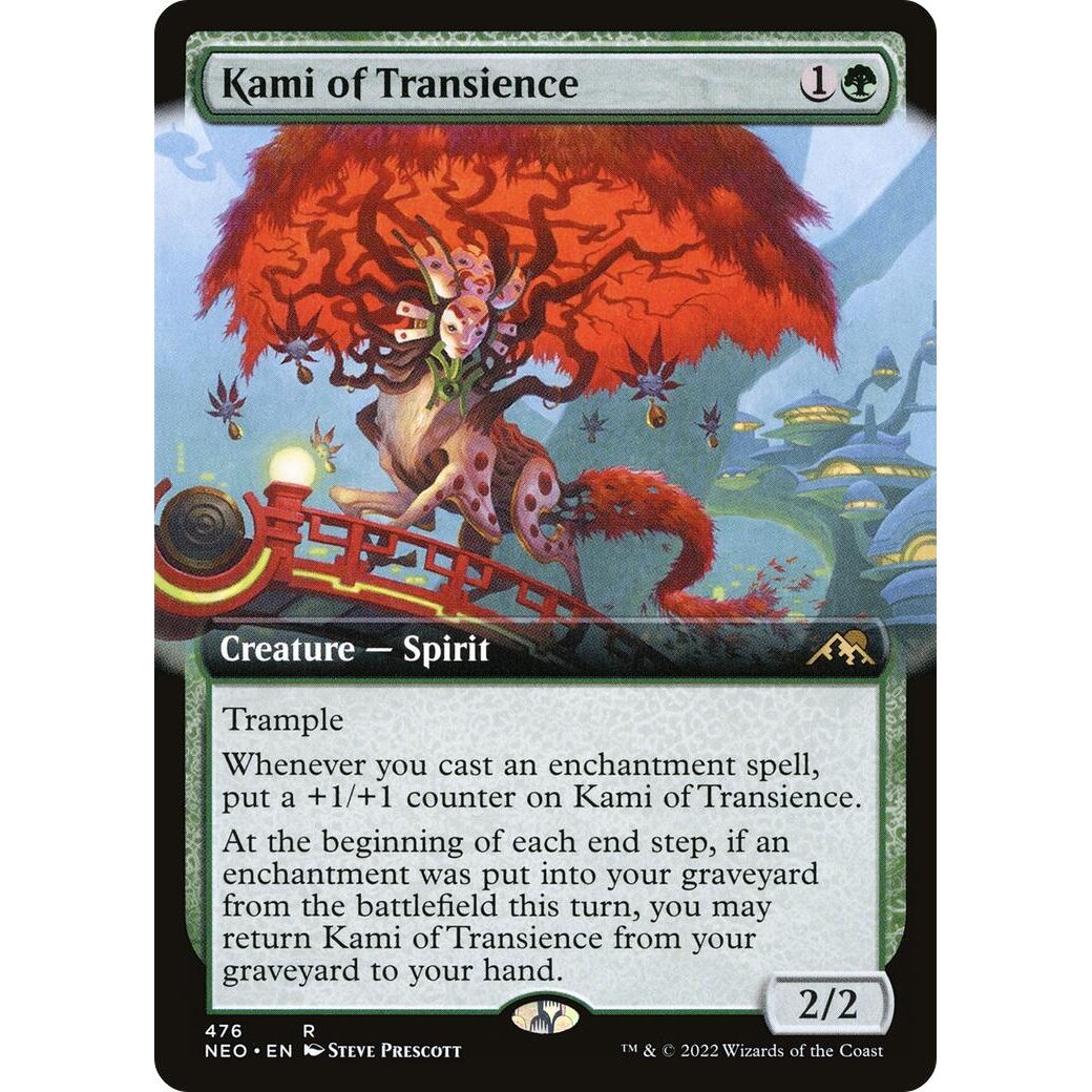 Image for Kami of Transience (Extended Art) (476) (NEO) - Magic: The Gathering