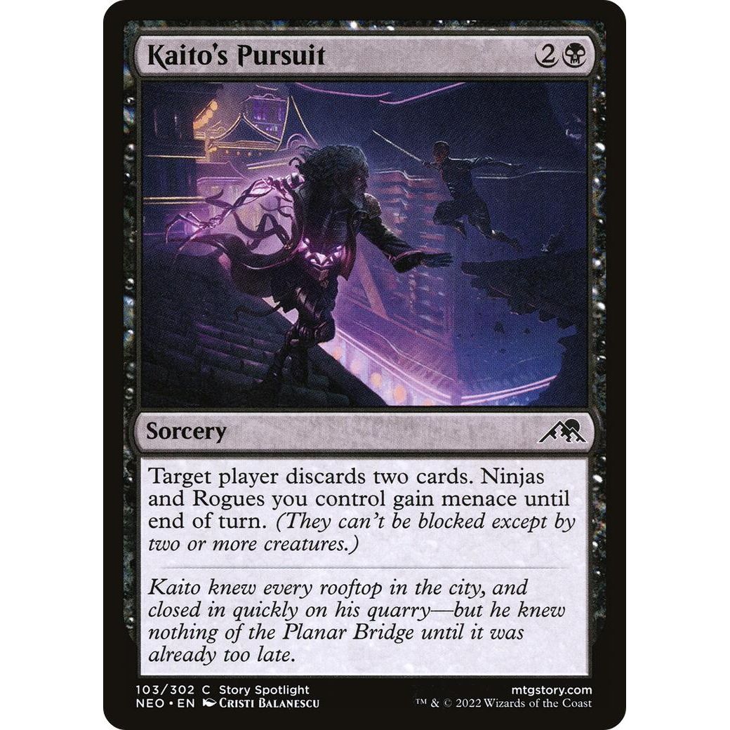Image for Kaito's Pursuit (103) (NEO) - Magic: The Gathering