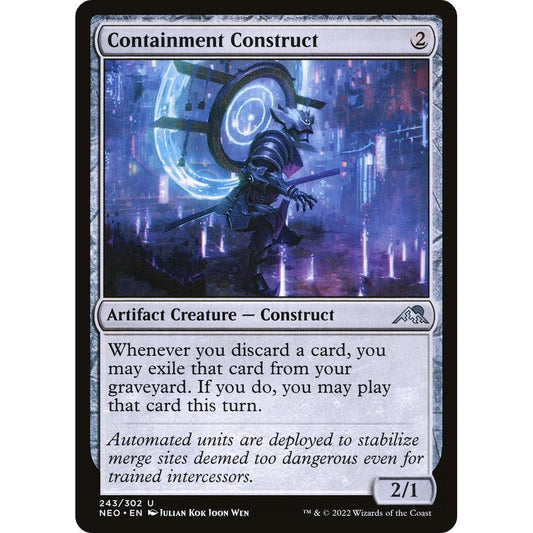 Image for Containment Construct (243) (NEO) - Magic: The Gathering