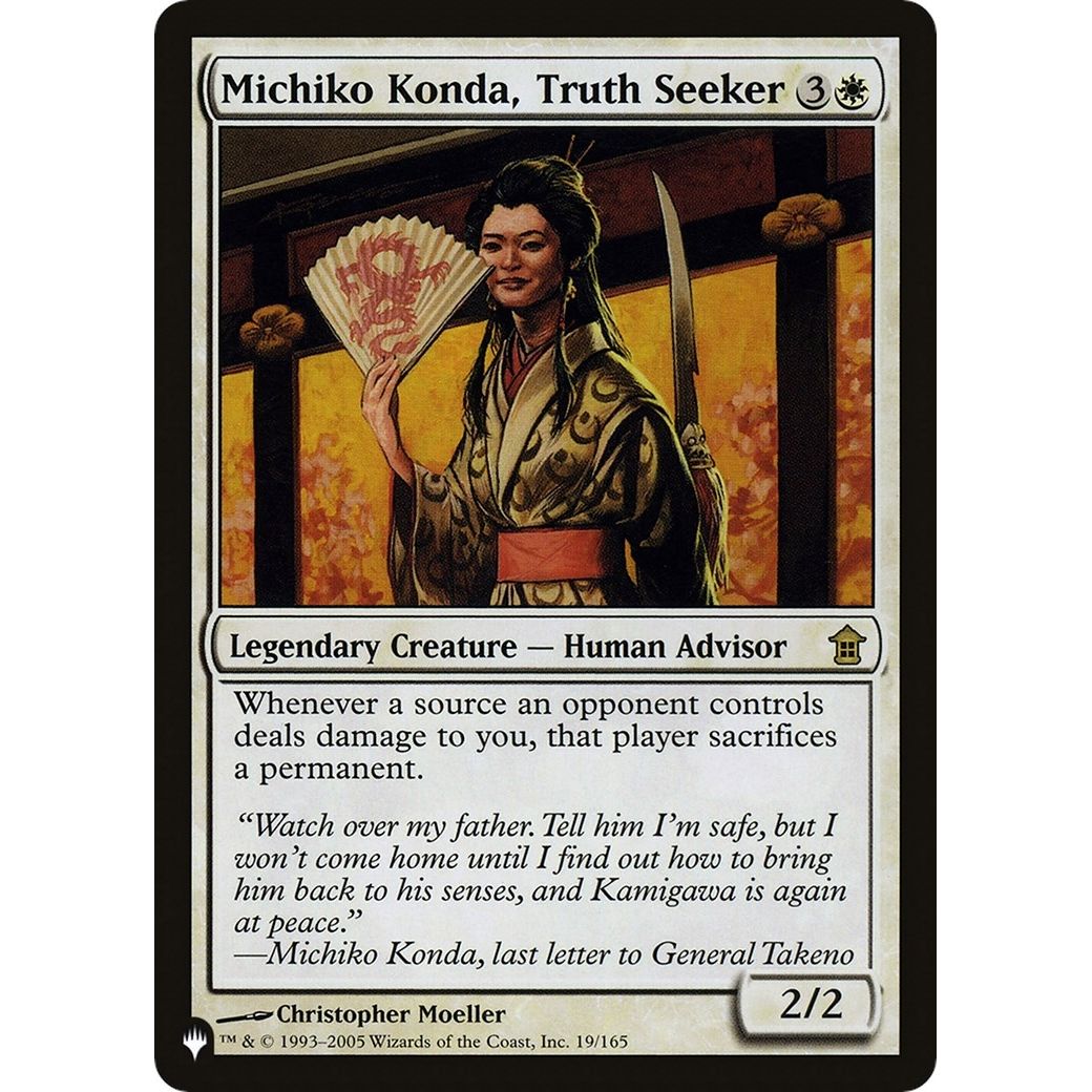 Image for Michiko Konda, Truth Seeker (19/165) (LIST) - Magic: The Gathering