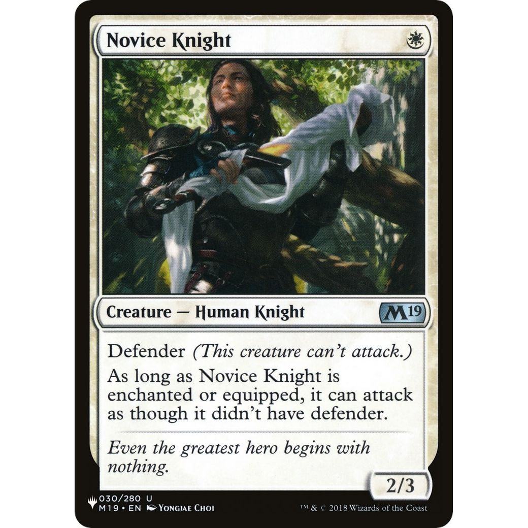 Image for Novice Knight (030/280) (LIST) - Magic: The Gathering