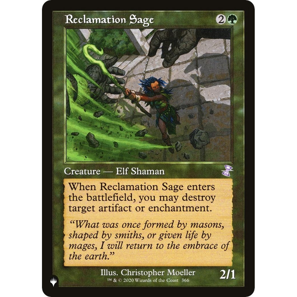 Image for Reclamation Sage (366/289) (LIST) - Magic: The Gathering