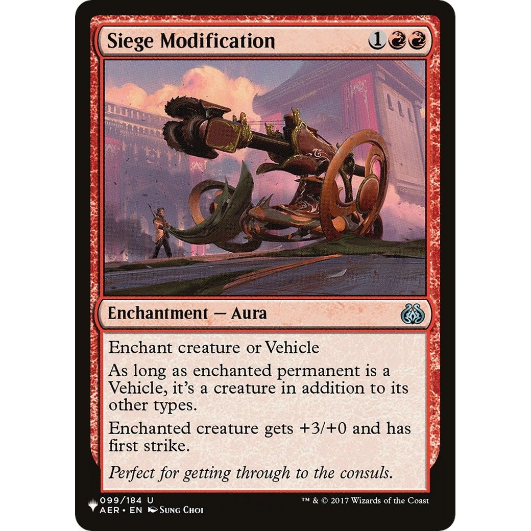 Image for Siege Modification (099/184) (LIST) - Magic: The Gathering