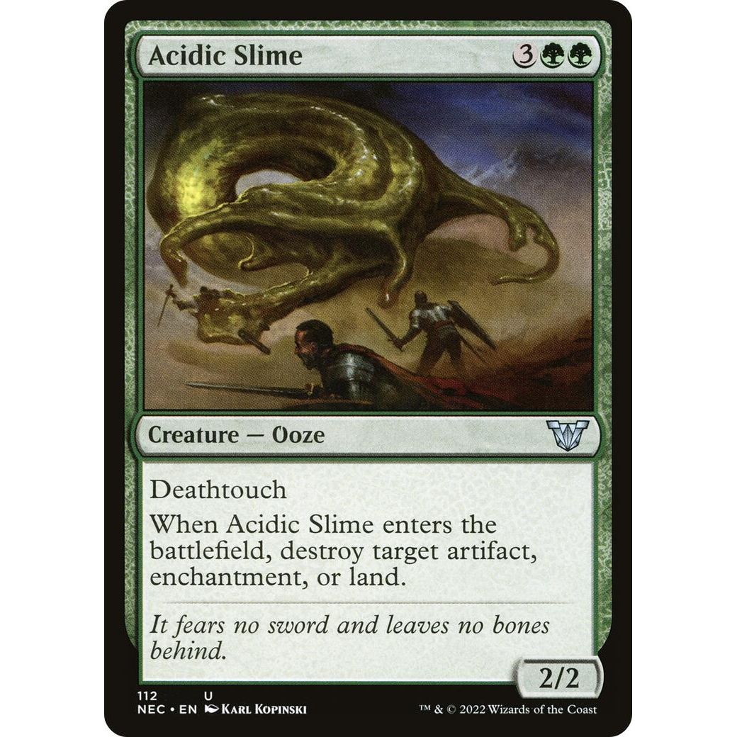 Image for Acidic Slime (112) (NEC) - Magic: The Gathering