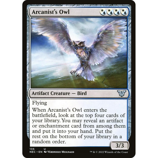 Image for Arcanist's Owl (135) (NEC) - Magic: The Gathering
