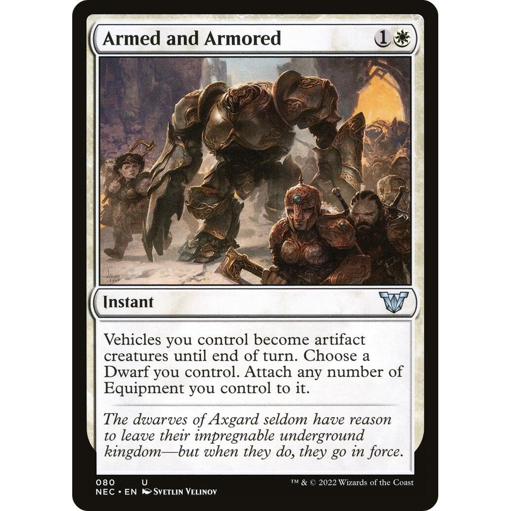 Image for Armed and Armored (80) (NEC) - Magic: The Gathering