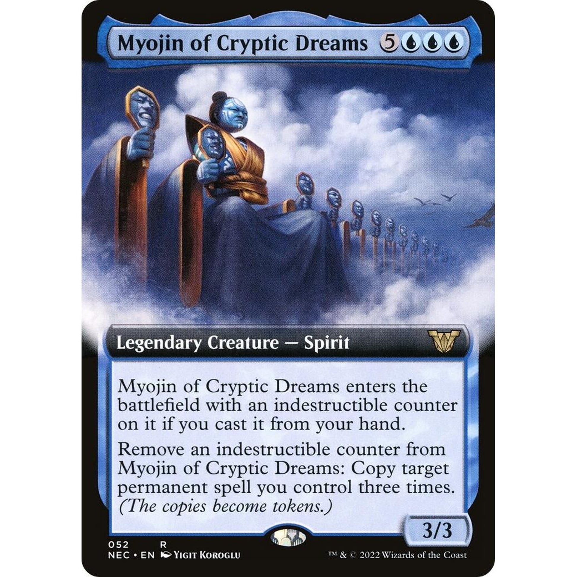 Image for Myojin of Cryptic Dreams (Extended Art) (52) (NEC) - Magic: The Gathering