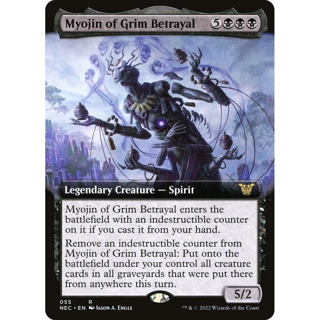 Image for Myojin of Grim Betrayal (Extended Art) (55) (NEC) - Magic: The Gathering