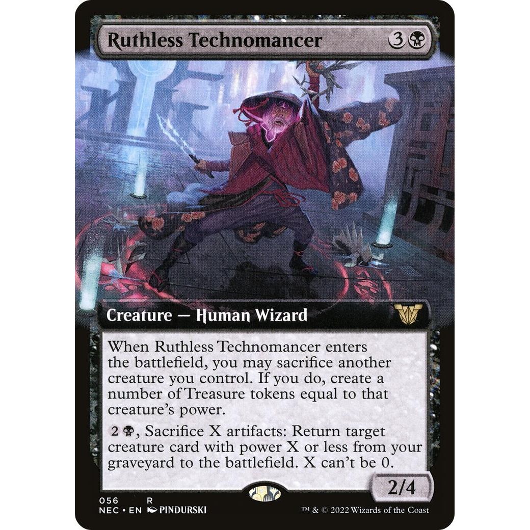 Image for Ruthless Technomancer (Extended Art) (56) (NEC) - Magic: The Gathering