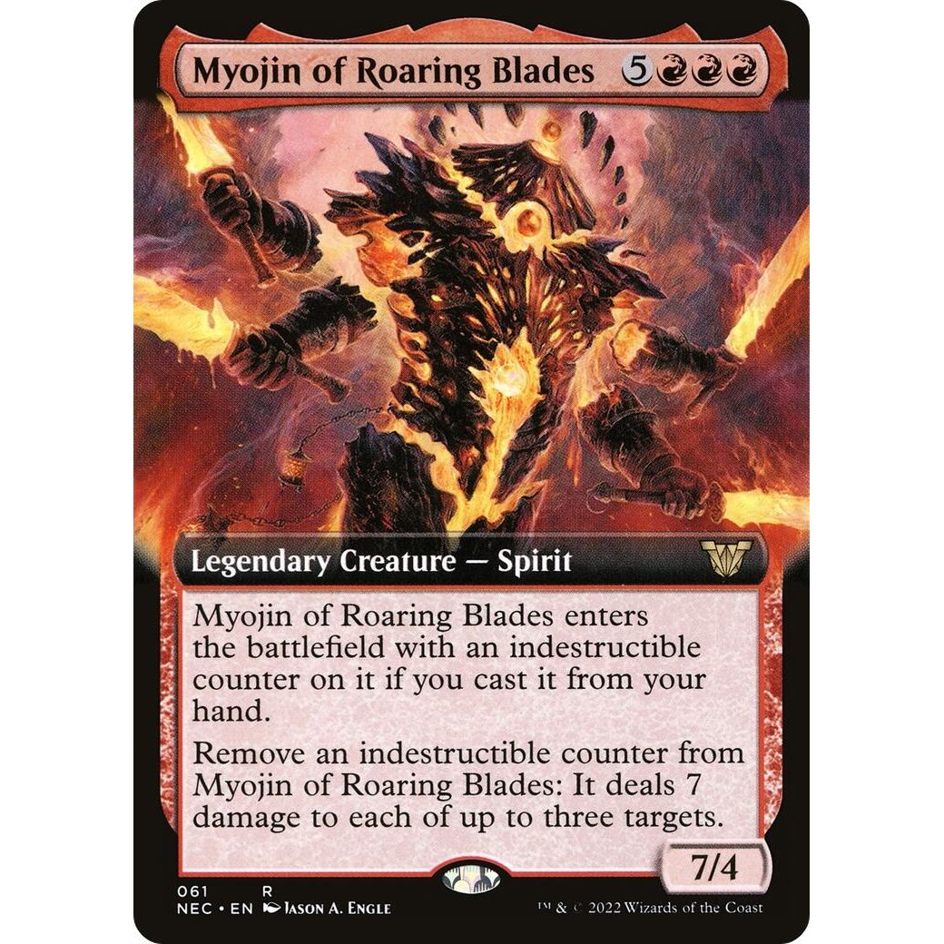 Image for Myojin of Roaring Blades (Extended Art) (61) (NEC) - Magic: The Gathering