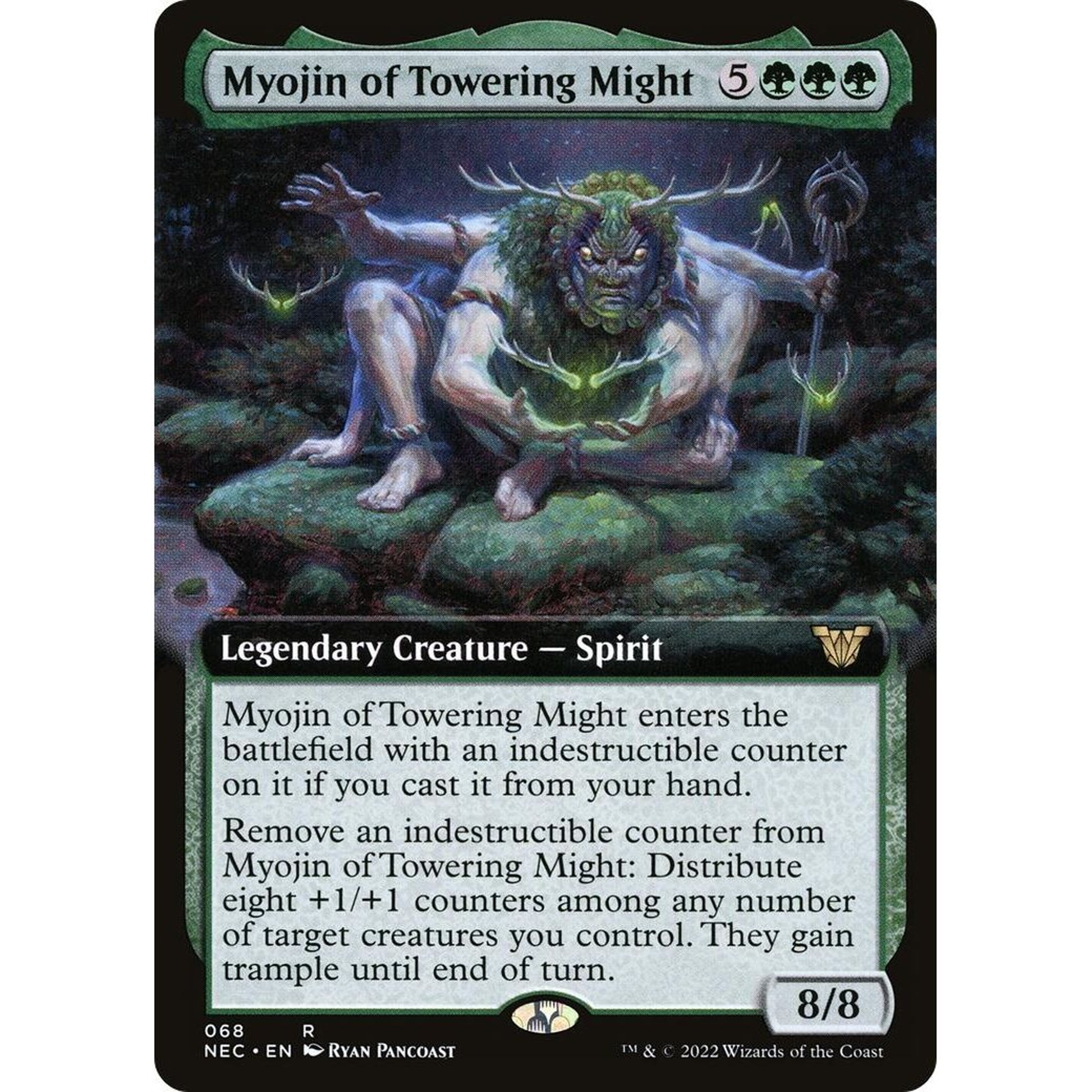Image for Myojin of Towering Might (Extended Art) (68) (NEC) - Magic: The Gathering