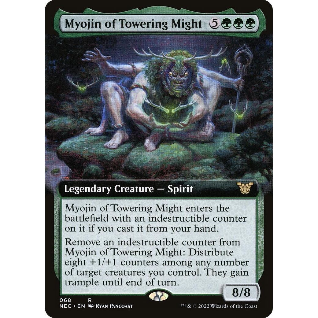 Image for Myojin of Towering Might (Extended Art) (68) (NEC) - Magic: The Gathering