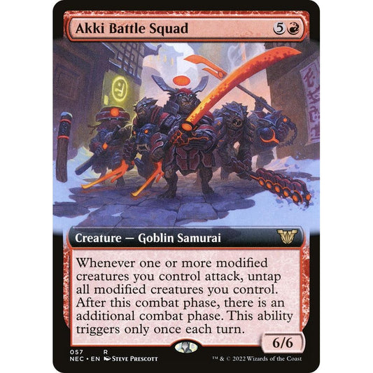 Image for Akki Battle Squad (Extended Art) (57) (NEC) - Magic: The Gathering