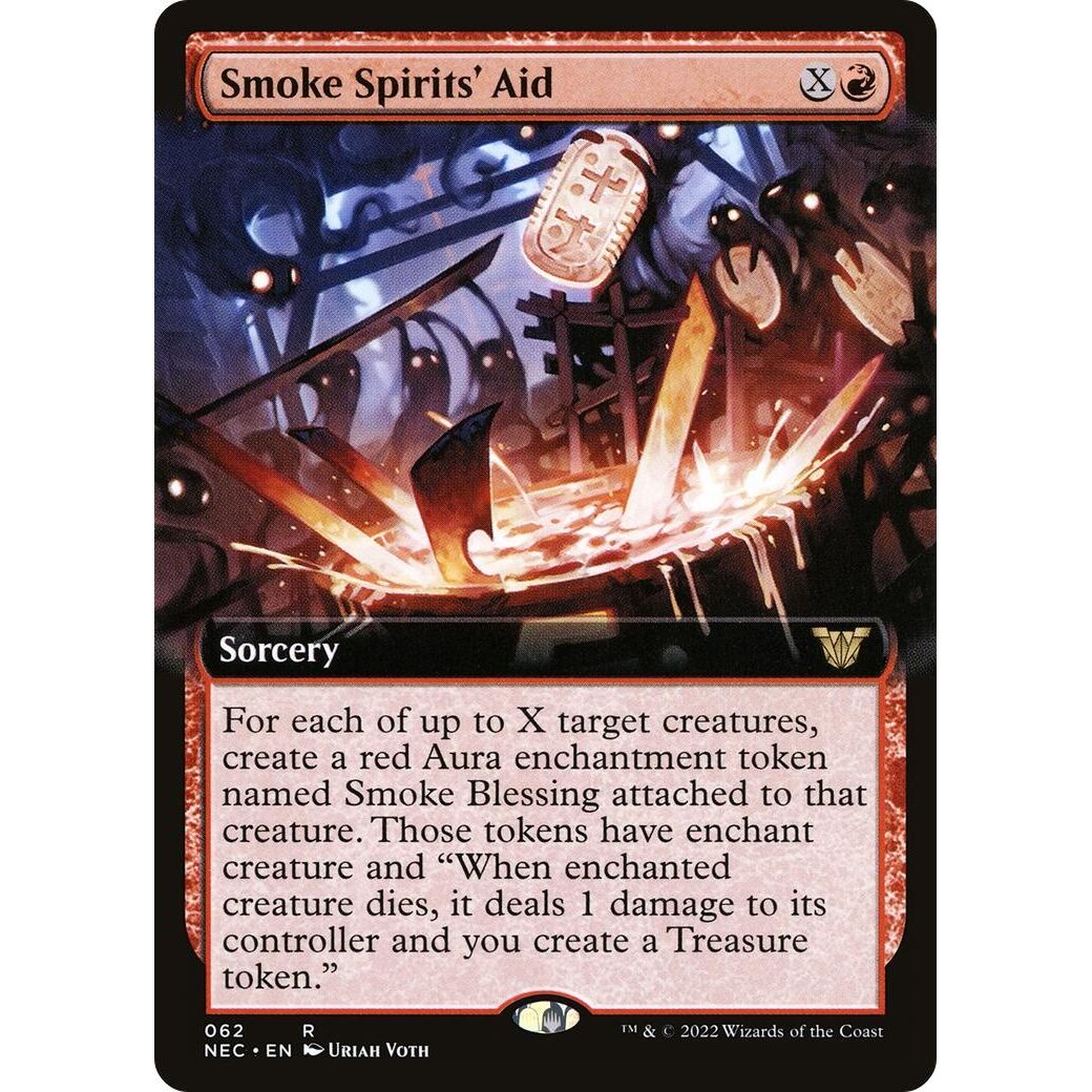 Image for Smoke Spirits' Aid (Extended Art) (62) (NEC) - Magic: The Gathering