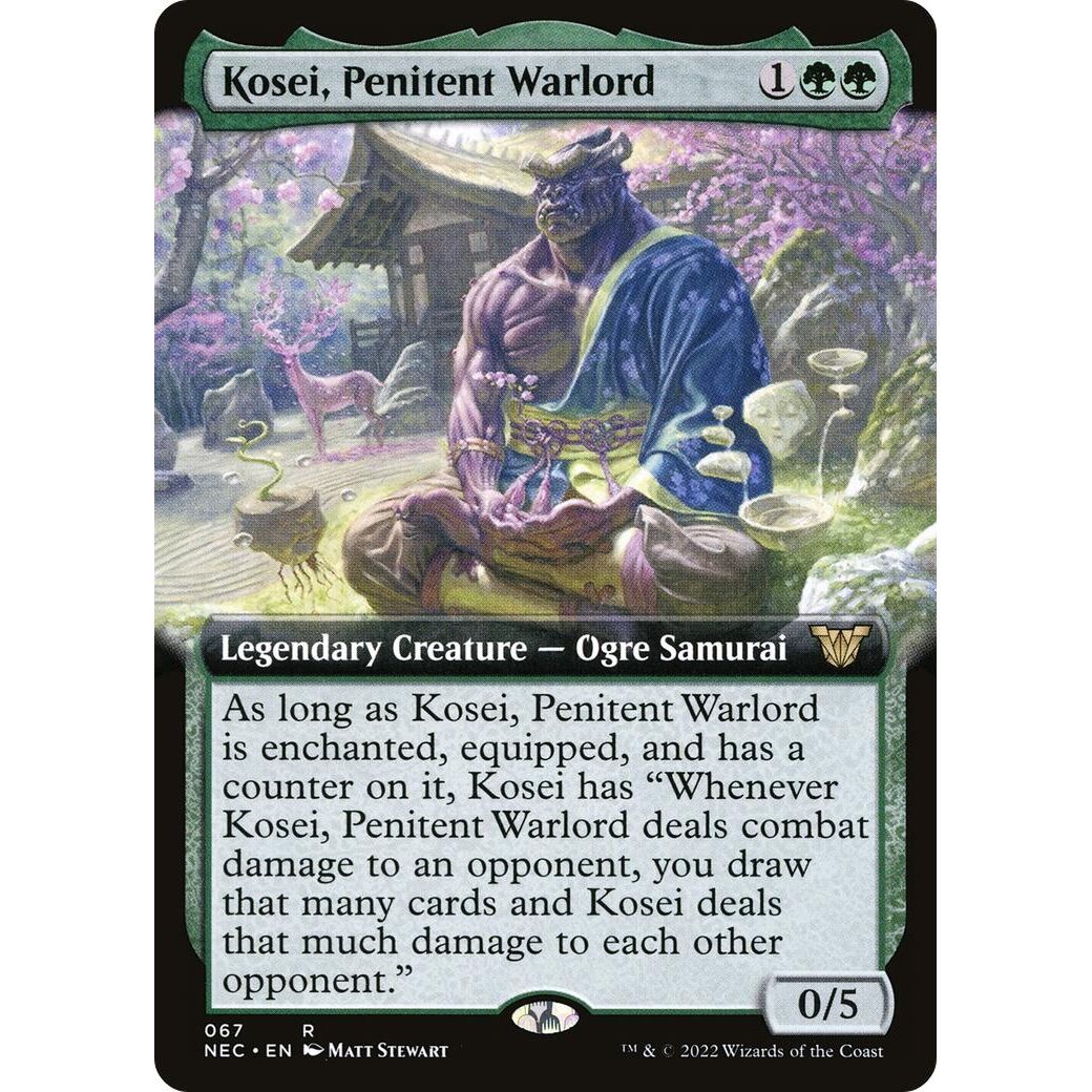 Image for Kosei, Penitent Warlord (Extended Art) (67) (NEC) - Magic: The Gathering