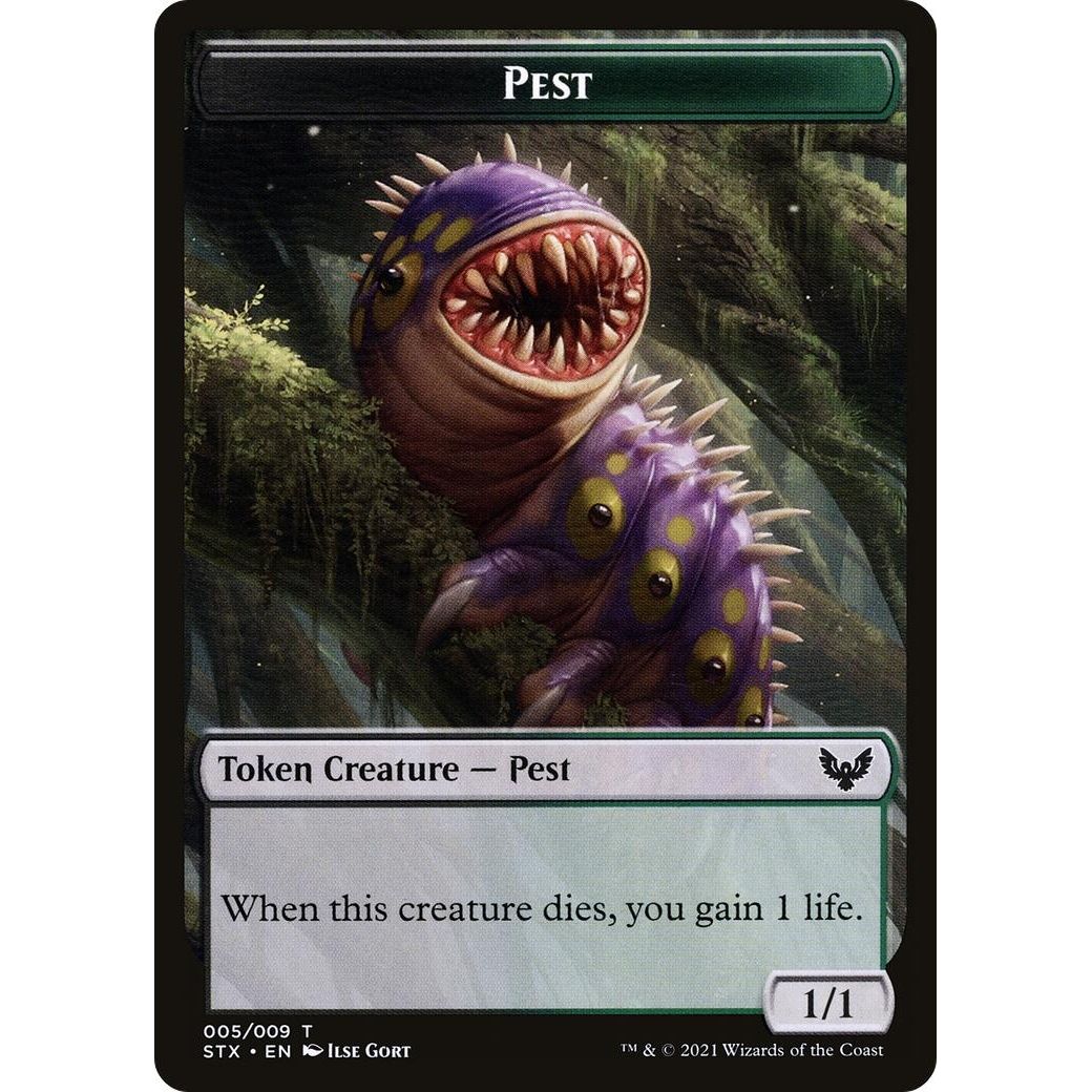 Image for Pest (005) // Blood (017) Double-Sided Token (Challenger 2022) (5 // 17) (UMP) - Magic: The Gathering