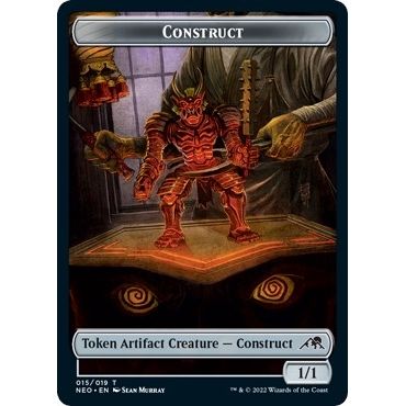 Image for Construct (015) // Blood (017) Double-Sided Token (Challenger 2022) (15 // 17) (UMP) - Magic: The Gathering