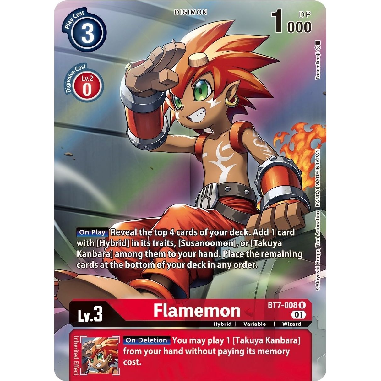 Image for Flamemon (Alternate Art) (BT7-008 R) (BT07) - Digimon Card Game