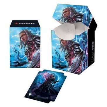 Image for Kamigawa: Neon Dynasty 100+ Deck Box Tezzeret, Betrayer of Flesh (V3) for Magic: The Gathering - Deck Boxes