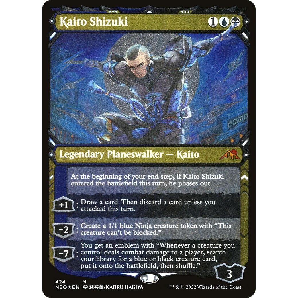 Image for Kaito Shizuki (Showcase) (Foil Etched) (424) (NEO) - Magic: The Gathering