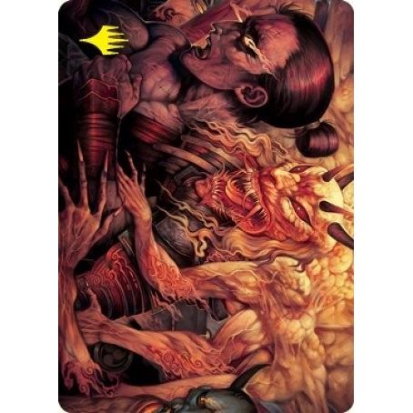 Image for Gift of Wrath Art Card (Gold-Stamped Signature) (11) (ASNEO) - Magic: The Gathering