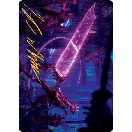 Image for Enormous Energy Blade Art Card (Gold-Stamped Signature) (16) (ASNEO) - Magic: The Gathering