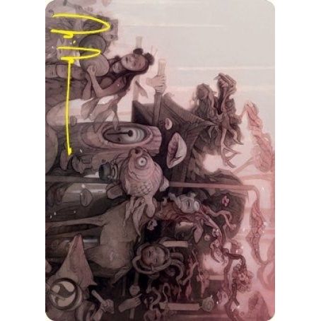 Image for March of Burgeoning Life Art Card (Gold-Stamped Signature) (29) (ASNEO) - Magic: The Gathering