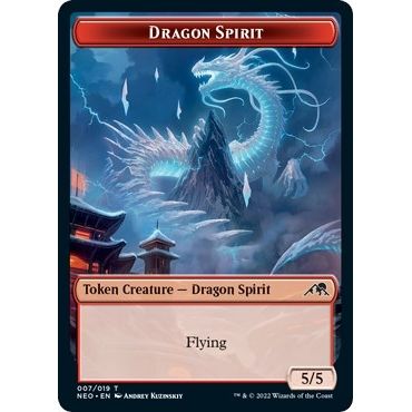 Image for Dragon Spirit Token (7) (NEO) - Magic: The Gathering