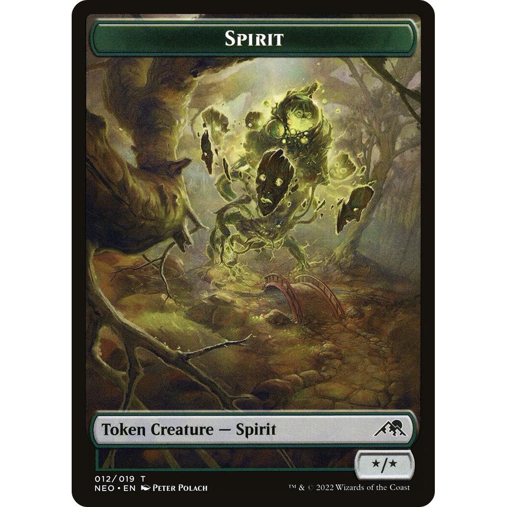 Image for Spirit Token (012) (12) (NEO) - Magic: The Gathering