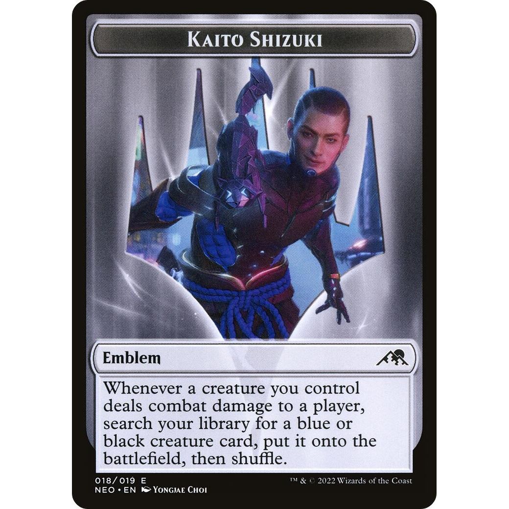 Image for Emblem - Kaito Shizuki (18) (NEO) - Magic: The Gathering