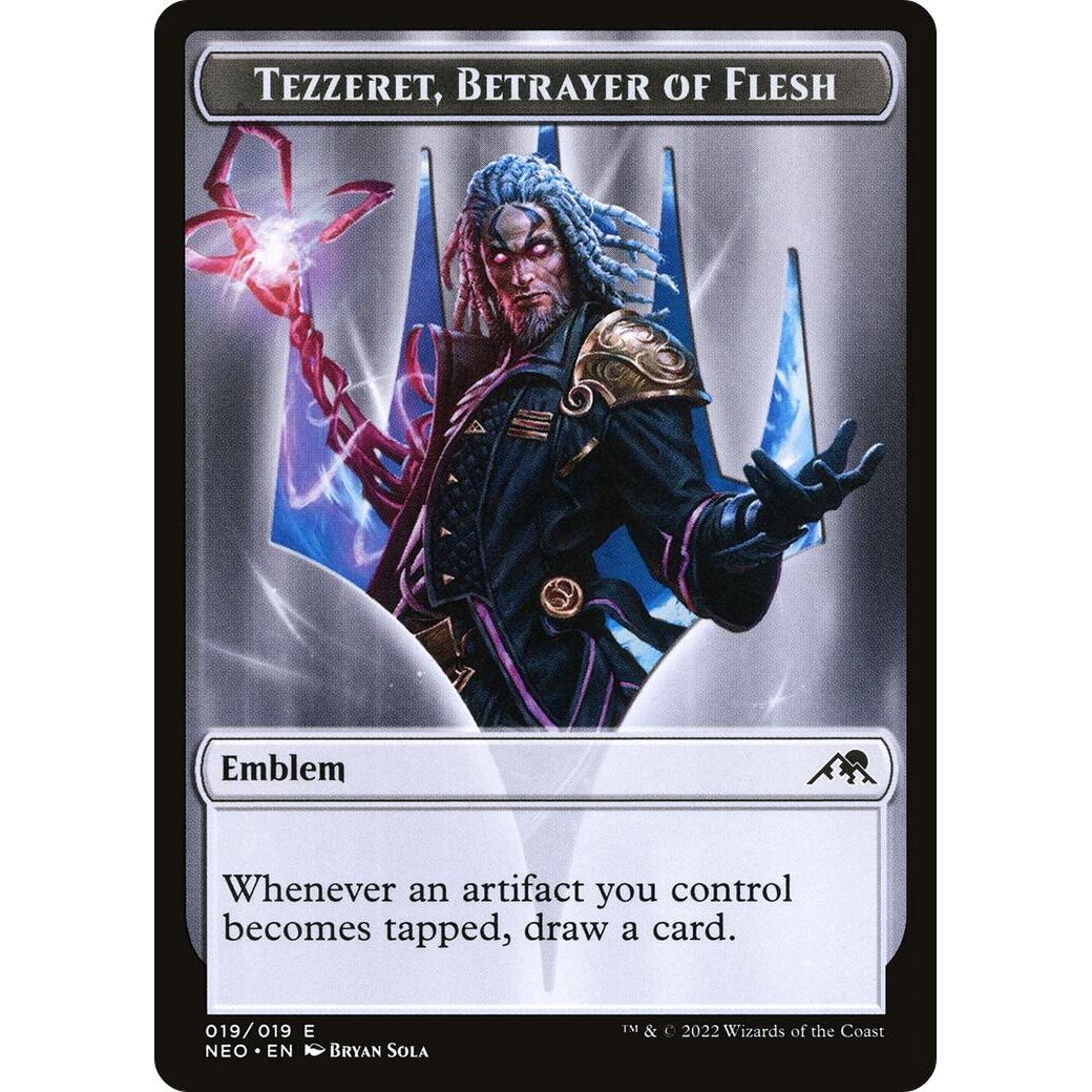 Image for Emblem - Tezzeret, Betrayer of Flesh (19) (NEO) - Magic: The Gathering
